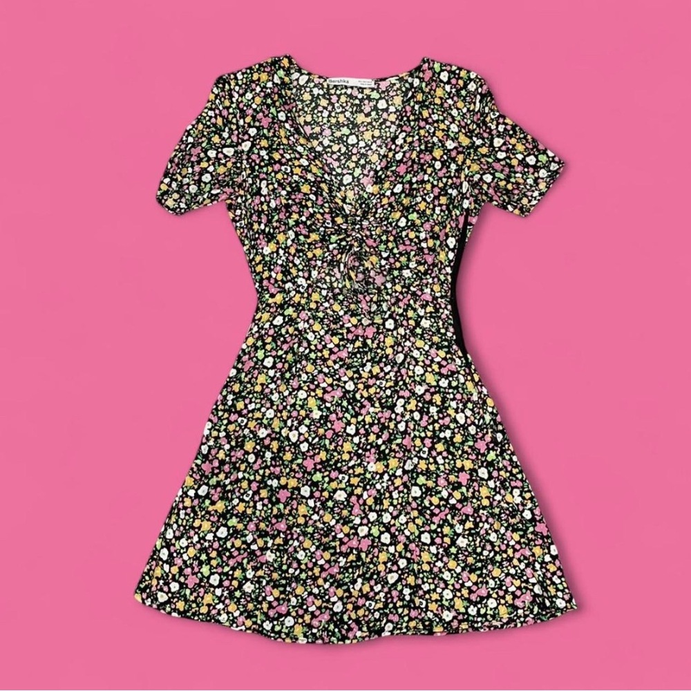 Bershka Multicolor Floral Dress
